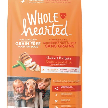 WholeHearted All Life Stages Grain-Free Chicken and Pea Dry Dog Food, Assorted Sizes