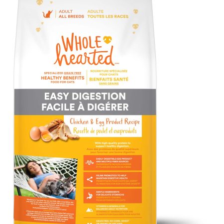 WholeHearted Healthy Digestion Chicken & Egg Product Recipe Dry Cat Food, 1.13-kg