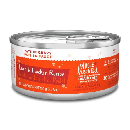 WholeHearted Grain Free Pleasing Pâté Wet Cat Food Variety Pack, 12x156g