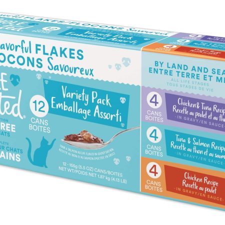 WholeHearted Grain-Free Surf & Turf Wet Cat Food Variety Pack, 12ct