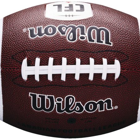 Wilson CFL MVP Official Size Waterproof Rubber Football, Brown