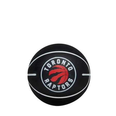 Wilson NBA Toronto Raptors Dribbler Rubber Basketball, Black