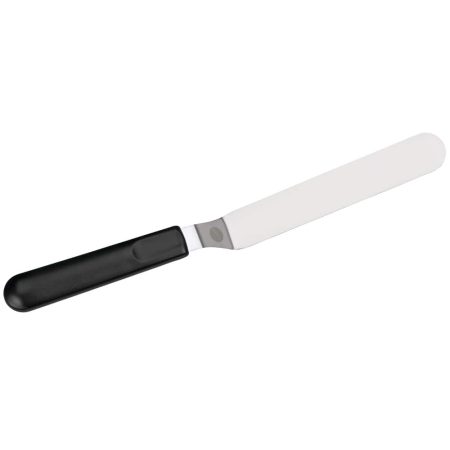 Wilton Stainless Steel Offset/Angled Spatula, Black, 13-in