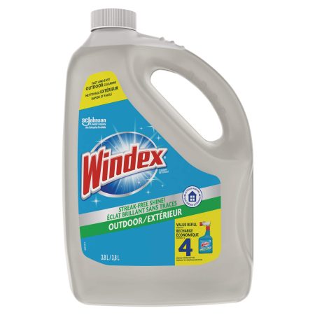 Windex Outdoor Multi-Surface Concentrated Glass and Window Cleaner Refill, 3.8-L