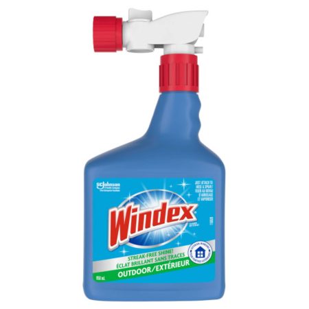 Windex Outdoor Multi-Surface Concentrated Window Cleaner, 950-mL, Attach to Hose and Spray