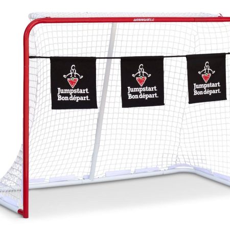 Winnwell Jumpstart Steel Street Hockey Net with Bungee Targets, 60-in