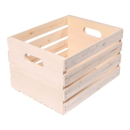 Wood Storage Crate, 20.4-L