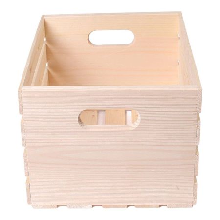 Wood Storage Crate, 20.4-L