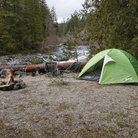 Woods Cascade 3-Season, 3-Person Camping Dome Tent w/ 2 Doors, Vestibules, Rain Fly & Carry Bag