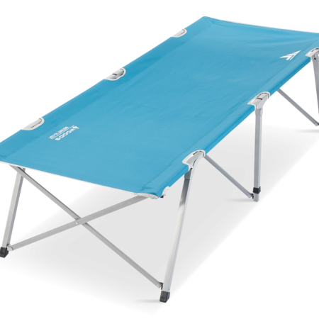 Woods Instant XL Portable Folding Camping Cot Bed with Carry Case, Supports 250-lb, Blue