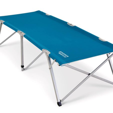 Woods Instant XL Portable Folding Camping Cot Bed with Carry Case, Supports 250-lb, Blue