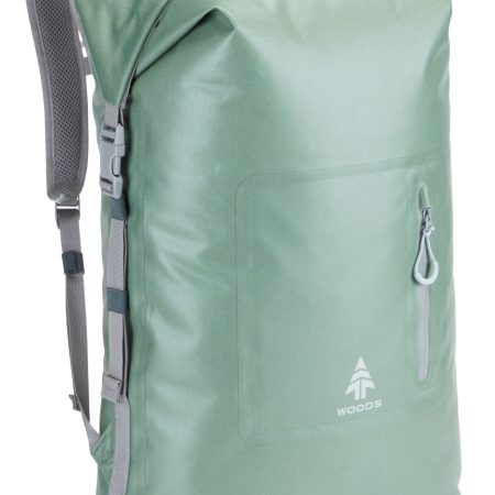 Woods Portage Roll Top Waterproof Dry Backpack For Camping/Hiking/Canoeing/Kayaking, 40-L