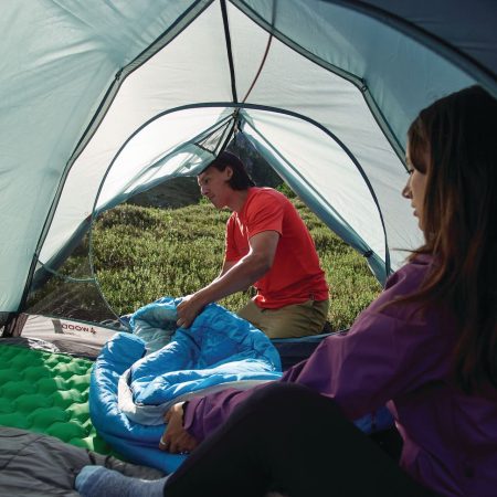 Woods Cascade 3-Season, 2-Person Camping Dome Tent w/ 2 Doors, Vestibules, Rain Fly & Carry Bag