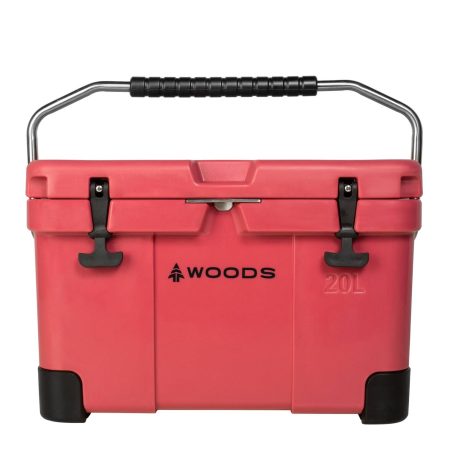 Woods ARCTIC Roto-Moulded Cooler with Handle, 20-L, Red