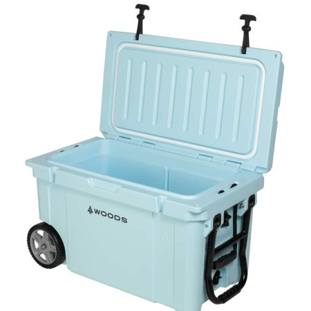 Woods ARCTIC WHEELED Roto-Moulded Cooler with Handle, 65-L, Light Blue