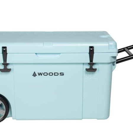 Woods ARCTIC WHEELED Roto-Moulded Cooler with Handle, 65-L, Light Blue