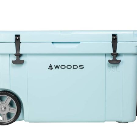 Woods ARCTIC WHEELED Roto-Moulded Cooler with Handle, 65-L, Light Blue