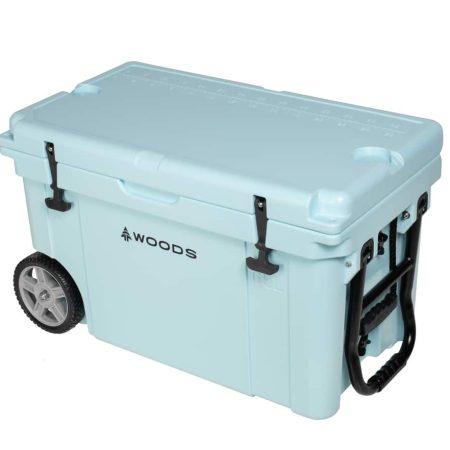 Woods ARCTIC WHEELED Roto-Moulded Cooler with Handle, 65-L, Light Blue