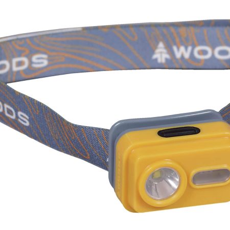 Woods™ Valo Reachargeable LED Camping Headlamp, w/ USB Cable, 90 Lumen