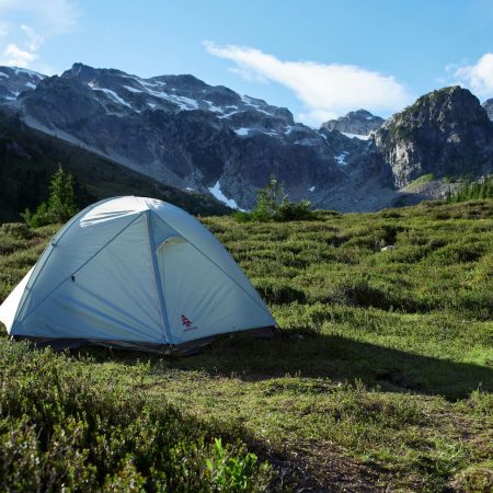 Woods Cascade 3-Season, 2-Person Camping Dome Tent w/ 2 Doors, Vestibules, Rain Fly & Carry Bag