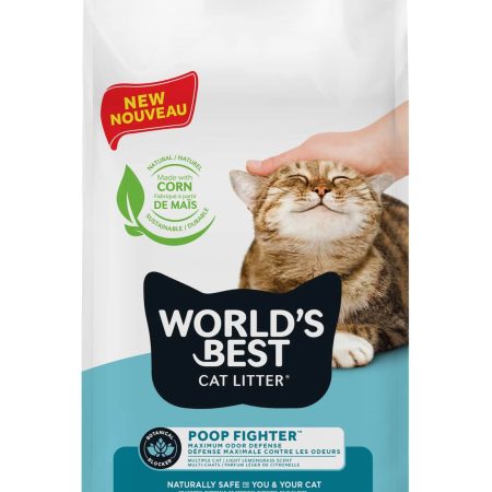 World's Best Cat Litter Poop Fighter Maximum Odour Defense, 12.7-kg