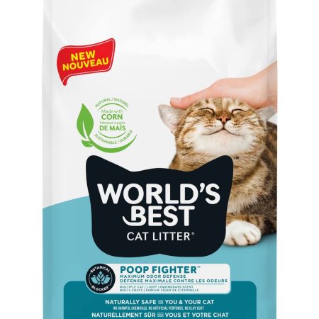 World's Best Cat Litter Poop Fighter Maximum Odour Defense, 6.35-kg