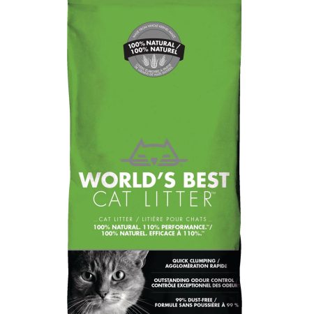 World's Best Natural Clumping Cat Litter Formula, Unscented, 12.7-kg