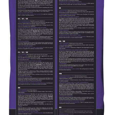 World's Best Natural Multi-Cat Clumping Cat Litter Formula, Lavender Scented, 12.7-kg