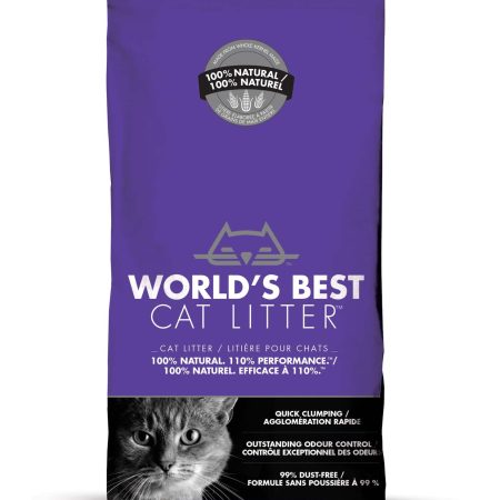 World's Best Natural Multi-Cat Clumping Cat Litter Formula, Lavender Scented, 12.7-kg