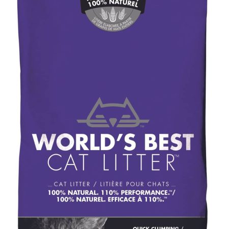 World's Best Natural Multi-Cat Clumping Cat Litter Formula, Lavender Scented, 12.7-kg