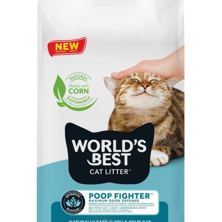 World's Best Cat Litter Poop Fighter Maximum Odour Defense, 6.35-kg