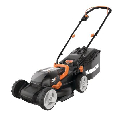 WORX WG779 40V Power Share™ Cordless Mulching Poly Lawn Mower, 14-in