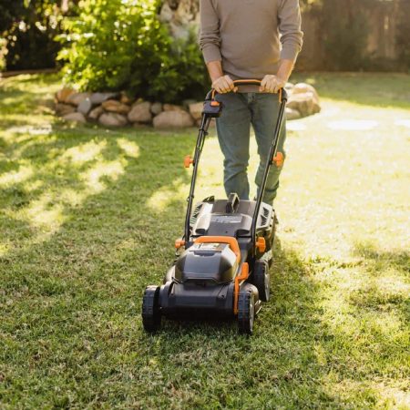 WORX WG779 40V Power Share™ Cordless Mulching Poly Lawn Mower, 14-in