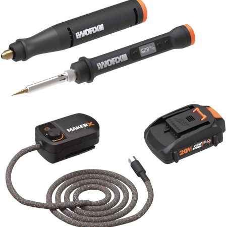 WORX WX988L MAKERX 20V Variable Speed Rotary Tool & Wood/Metal Crafter Combo Kit with Accessories