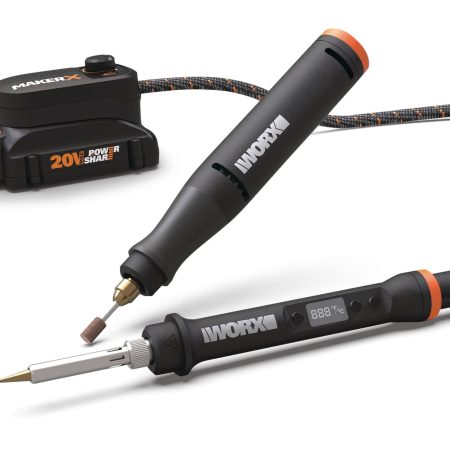 WORX WX988L MAKERX 20V Variable Speed Rotary Tool & Wood/Metal Crafter Combo Kit with Accessories