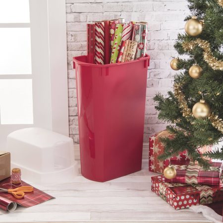 Wrapping Paper Storage Box with Lid, 60-L