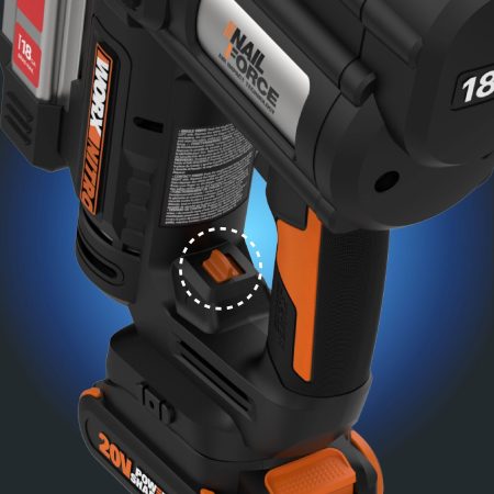 WORX NITRO WX842L 20V 18-Gauge Cordless Brad Nailer with Tool-Free Jam Release