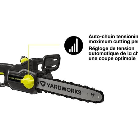 Yardworks 9 Amp Electric Corded Chainsaw, 14-in