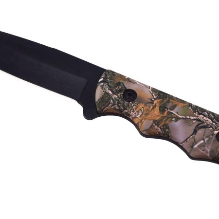 Yukon Gear Camo Fixed Blade Hunting Knife w/ Sheath