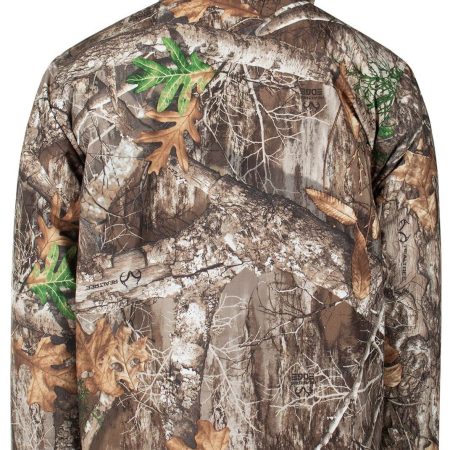 Yukon Gear Men's Insulated Water-Resistant Windproof Hunting Jacket with Cargo Hand Pockets, Realtree Edge Camo