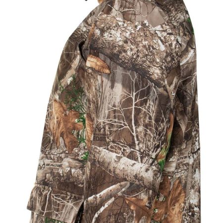 Yukon Gear Men's Insulated Water-Resistant Windproof Hunting Jacket with Cargo Hand Pockets, Realtree Edge Camo