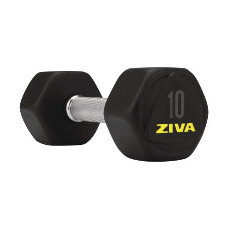 ZIVA Performance RPU Hexagon Dumbbell Weight, Single