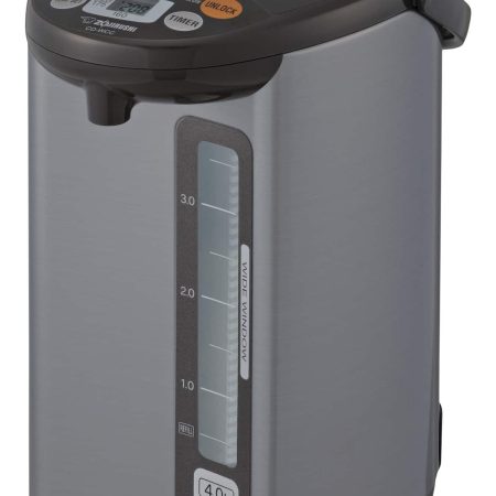 Zojirushi Electric Hot Water Boiler, Warmer & Dispenser,  Black/Stainless Steel, 4-L