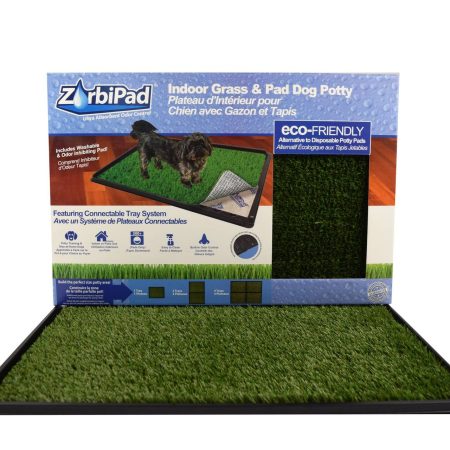 ZorbiPad Indoor Grass Dog Potty Training Pad, Connectable, 16-in x 24-in