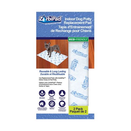 ZorbiPad Indoor Dog Potty Replacement Pad, Washable, 16-in x 24-in, 2-pk