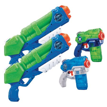 ZURU X-Shot Typhoon Thunder & Stealth Soaker Water Blasters Set, Kids' Toy, Age 5+, 4-Pk