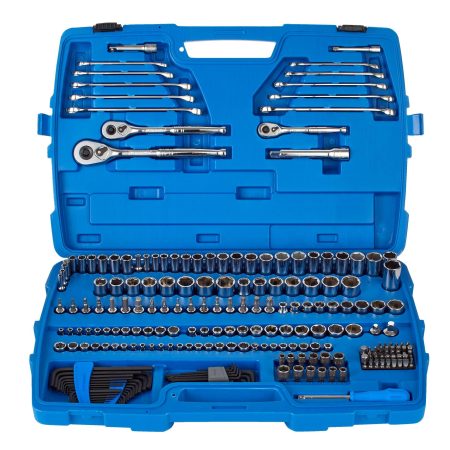 Mastercraft Socket Set, 233-pc, SAE / Metric, Nickel-Chrome Plating