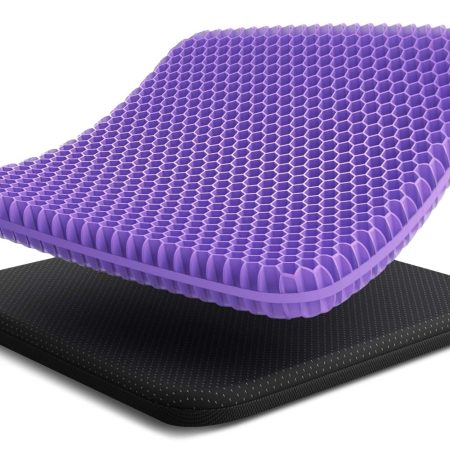 AutoTrends Portable XL 2-Layer 3D Gel Seat Cushion, Black