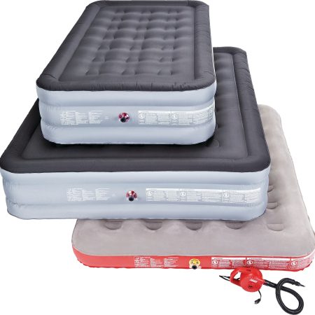 Coleman QuickBed Single High Inflatable Air Mattress/Airbed with 4D Air Pump, Full/Double Size