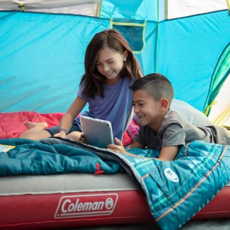 Coleman QuickBed Single High Inflatable Air Mattress/Airbed with 4D Air Pump, Queen